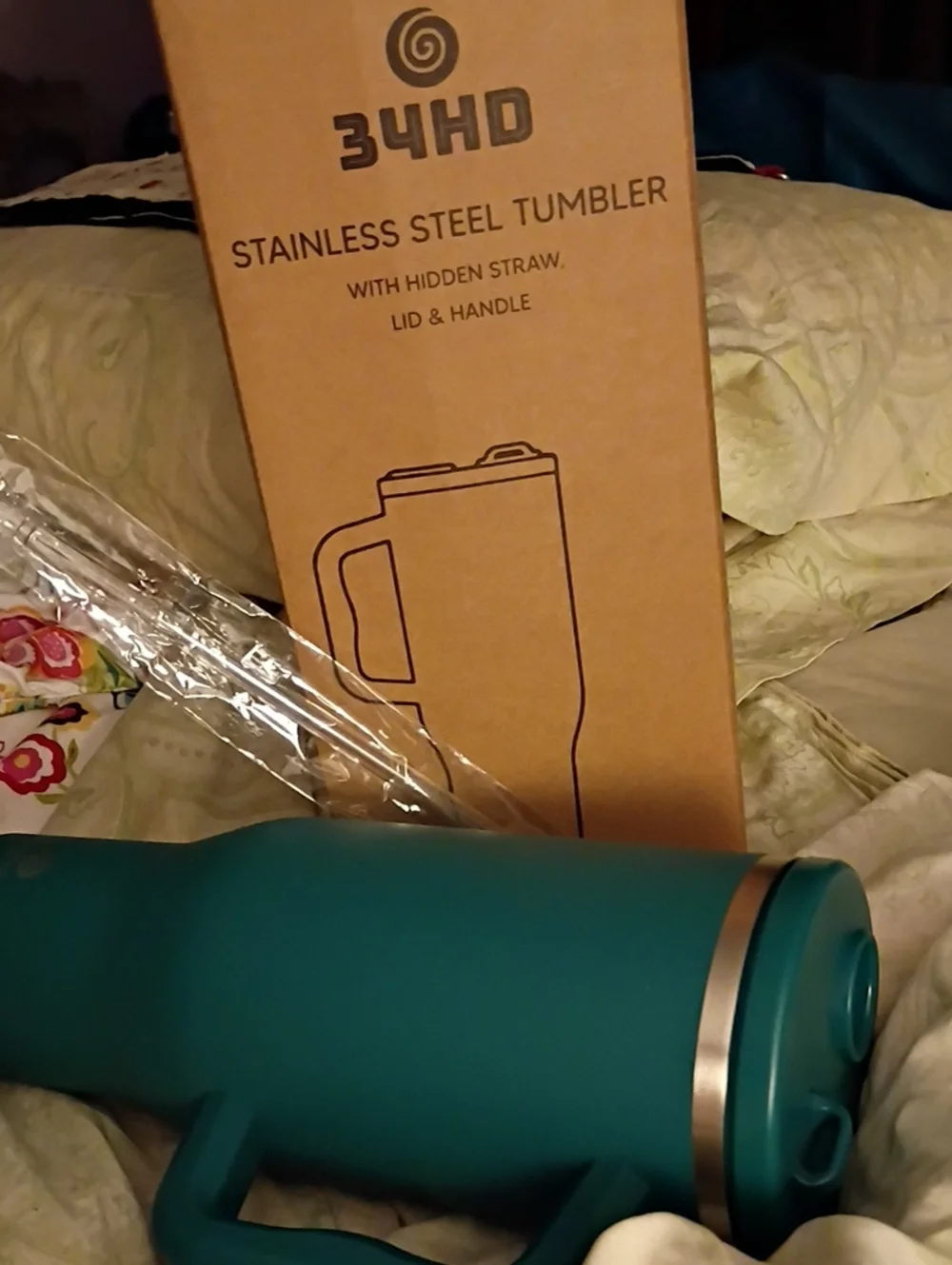 Stainless Steel Travel Tumbler - Teal New In Box